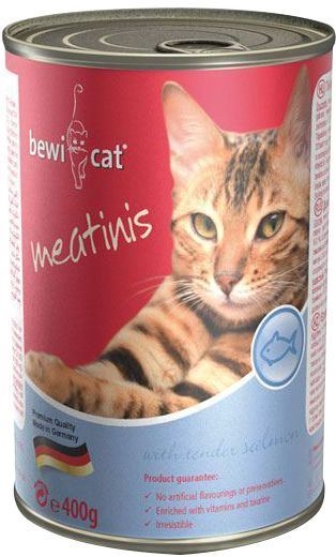 Picture of Bewi Cat  with Tender Salmon for Adult Cats  400g  (6/pack)