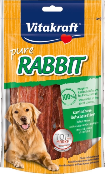 Picture of Vitakraft Pure Rabbit Meat Strips  Dog Treats  80g