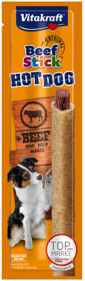Picture of Vitakraft Beef Stick Hot Dog Meaty Dog Treat  30g