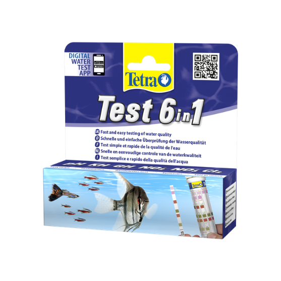 Picture of Tetra Test 6-in-1 Aquarium Water Test Strips (25 Pack)