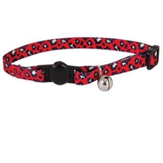 Picture of Aspen Pet®  Red Leopard Breakaway Fashion Cat Collar
