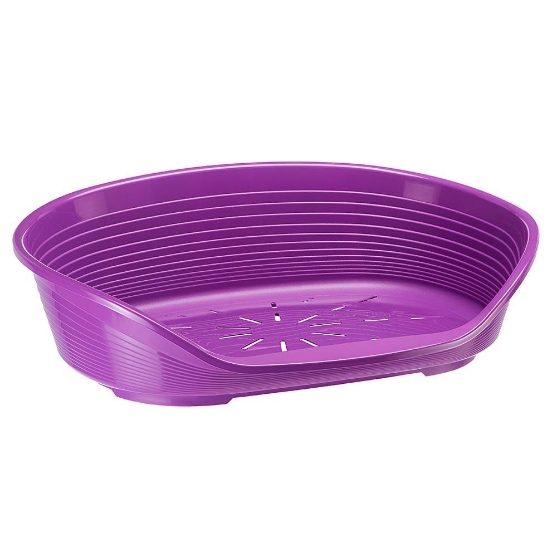 Picture of Ferplast Siesta Deluxe 12 Violet Plastic Bed for Dogs