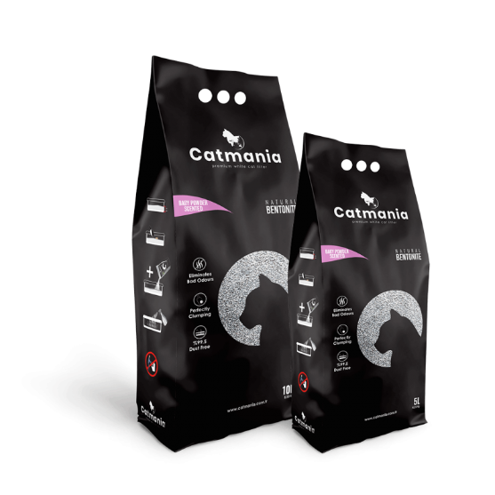 Picture of Catmania Baby Powder Scented Natural Clumping Cat Litter – 18kg