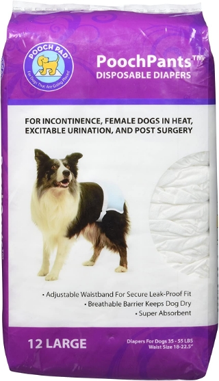 Picture of Pooch Pads Disposable Diaper Large (12/pack) 