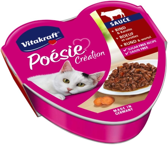 Picture of Vitakraft Poésie Tray Beef And Carrot In Sauce  85g  (6/pack)