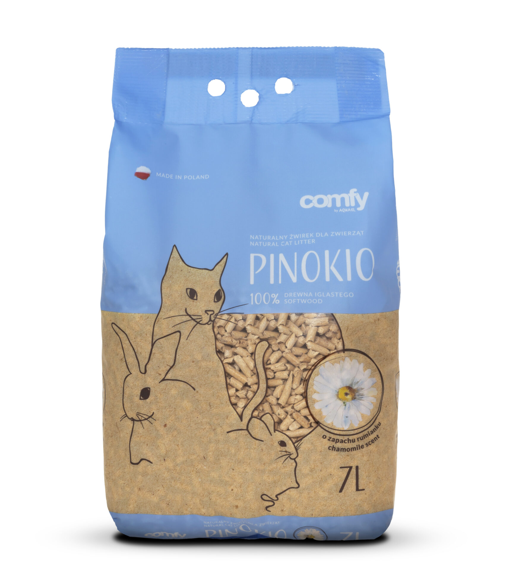 Comfy Pinokio Camomille 7L (2/pack) | CATS | Litter & Litter Nips | Cat Litter