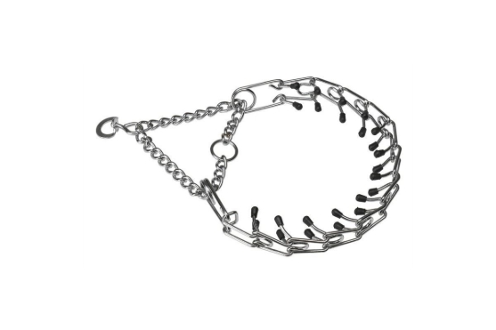 Picture of Ferplast Chrome  CA6000 Metal Dog Training Collar with Rubber Tips