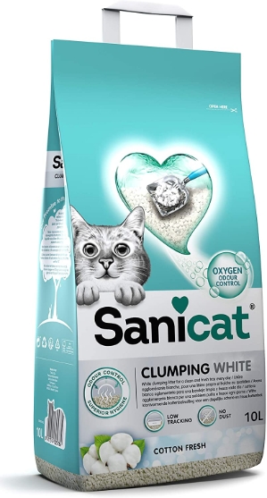 Picture of nicat Clumping White Cotton Fresh Cat Litter  20L
