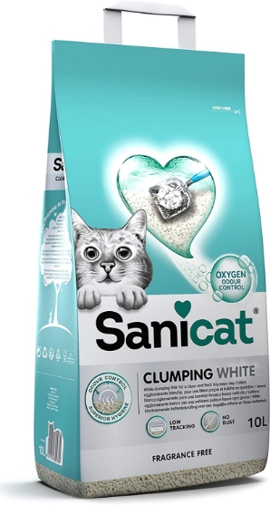 Picture of Sanicat Clumping White unscented 10L