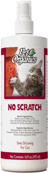 Picture of NaturVet Pet Organics No Scratch Spray for Cats 437m
