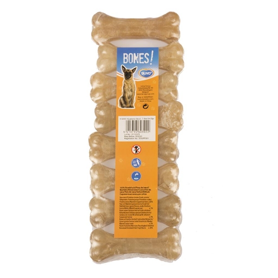 Picture of Duvo Bone Rawhide 8 pcs - 7,5 cm