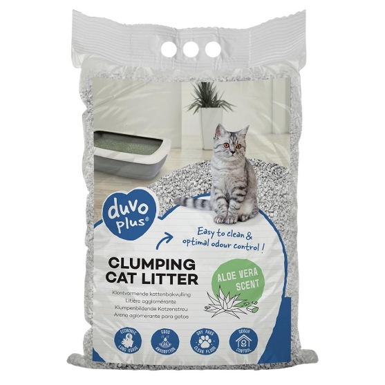 Picture of Duvo® Clumping cat litter aloe vera 12kg