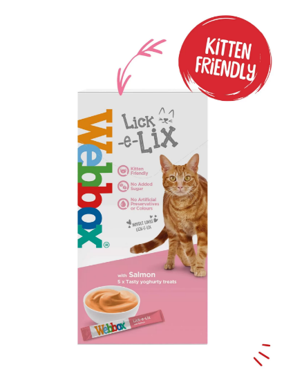 Picture of Webbox Lick-e-Lix Salmon Cat Treats 20g (4/pack)