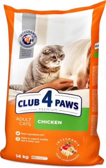 Picture of Club 4 Paws Premium Adult Cat Dry Food – Chicken  14kg