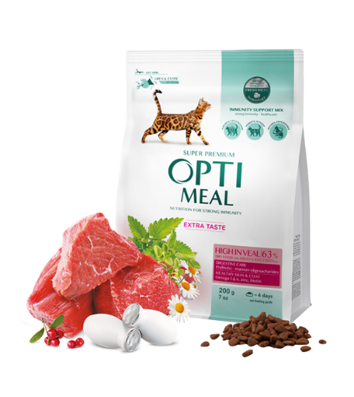 Picture of Optimal Cat High Veal 4kg