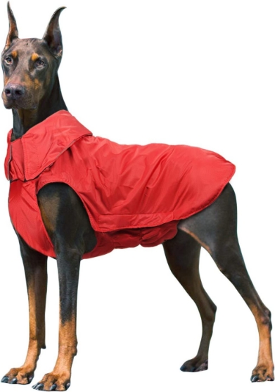 Picture of Dog Raincoat - Waterproof Dog Coat, Winter Dog Rain Coat Dog Jacket for Medium Large Dogs, L
