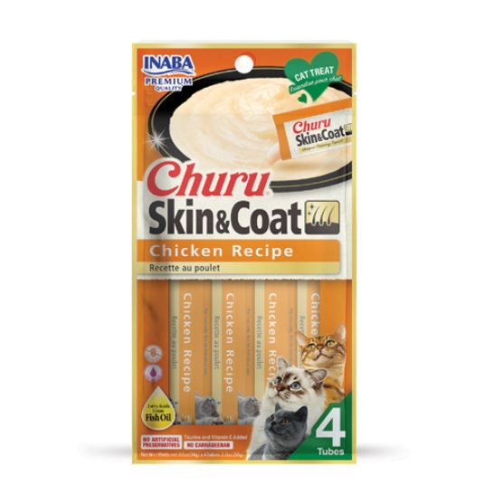 Picture of Inaba Churu Skin & Coat Chicken 4pc/pack 