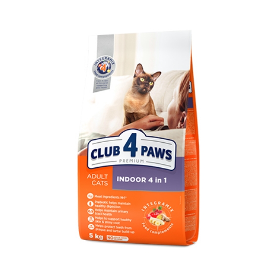 Picture of Club4Paws Adult Cat Indoor 4in1 2kg