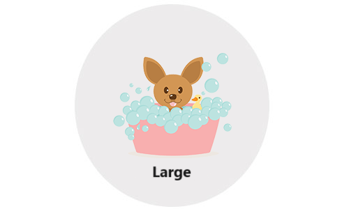 Van Large Dog Bath (20-30kg) | SERVICES | MOBILE GROOMING