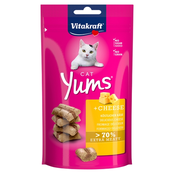 Picture of Vitakraft Cat Yums + Cheese Treats 40g