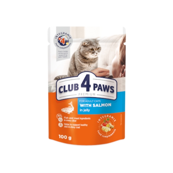 Picture of Club4paws Salmon in Jelly 80g (12/pack)