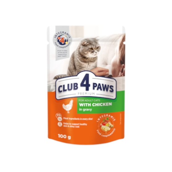 Picture of Club4paws Chicken in Gravy 80g (12/Pack)