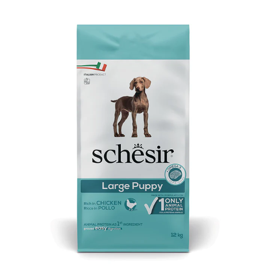 Picture of Schesir Dry Dog Food for Large Puppies  Rich in Chicken 12kg