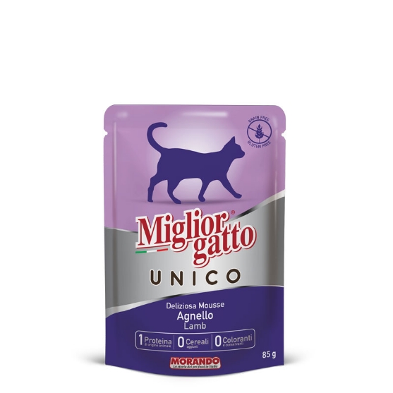 Picture of Miglior Gatto UNICO Cats Wet Food Mousse Lamb 85gm (12/pack)