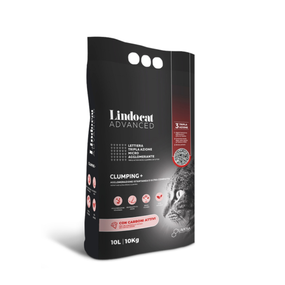 Picture of Lindocat Advanced Clumping+ Triple Action Micro-Clumping Cat Litter with Activated Carbon (10L / 10kg)