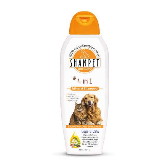 Picture of Shampet Pet Care 4-in-1 Mineral Shampoo for Dogs & Cats