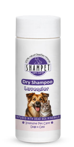 Picture of Shampet Pet Care Lavender Dry Shampoo Infused with Dead Sea Minerals (100g)