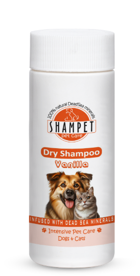 Picture of Shampet Vanilla  Waterless Dry Shampoo Powder for Dogs & Cats  100ml