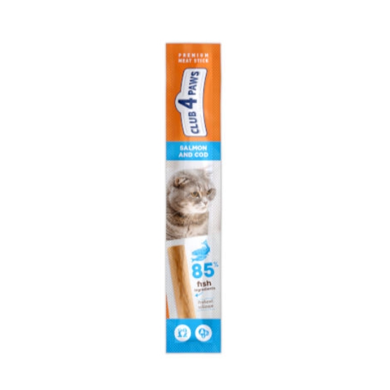 Picture of Club4paws Meaty Stick Salmon&Cod Complementary For Cats 5gm (20/pack)