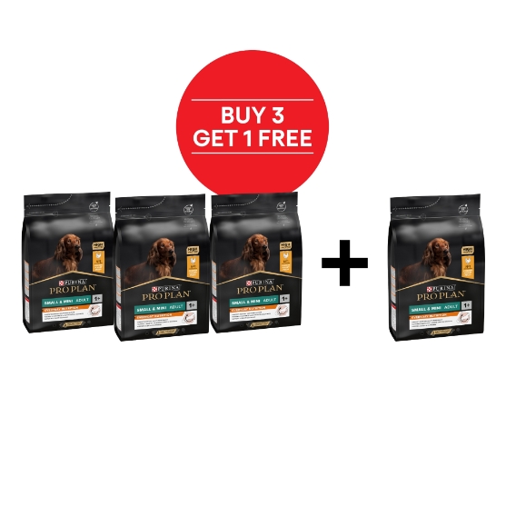 Picture of Pro Plan Small Mini Adult Chicken 3kg (3 +1 Free)