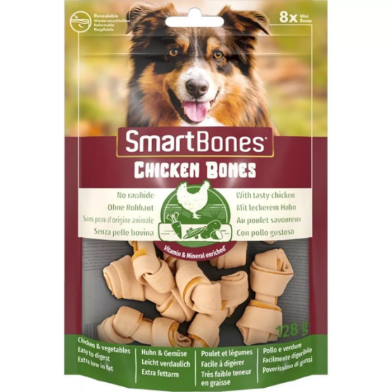 Picture of SmartBones Chicken Mini Bones Dog Treats (8Pk)
