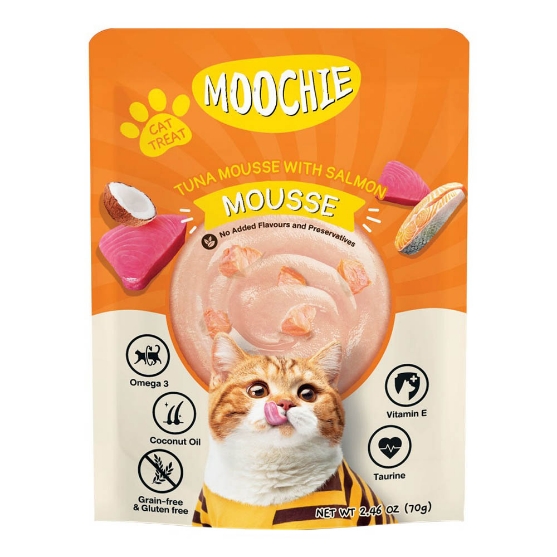 Picture of Moochie mousse Tuba with Salmon 70g(12/pack)