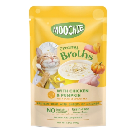 Picture of Moochie creamy broth with Chicken & Pumpkin 40g(16/pack)