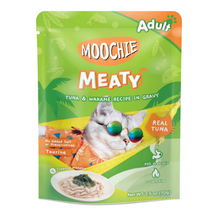 Picture of Moochie MEATY Tuna & Wakame Recipe in Jelly 70g(12/pack) 