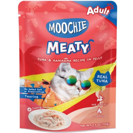 Picture of Moochie MEATY Tuna & Kanikama Recipe in Jelly 70g(12/pack) 