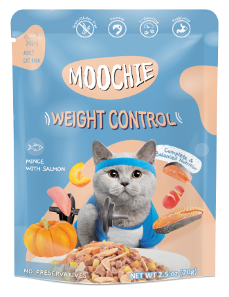 Picture of Moochie WEIGHT CONTROL Mince with Salmon 70g(12/pack)