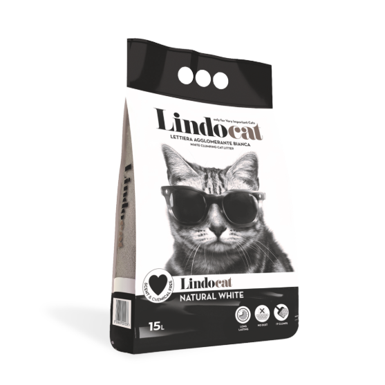 Picture of Lindocat Natural White Unscented Clumping Cat Litter – 15L