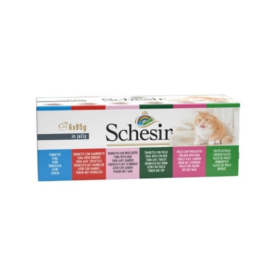 Picture of Schesir cat Multipack can in jelly 85g (6/pack)