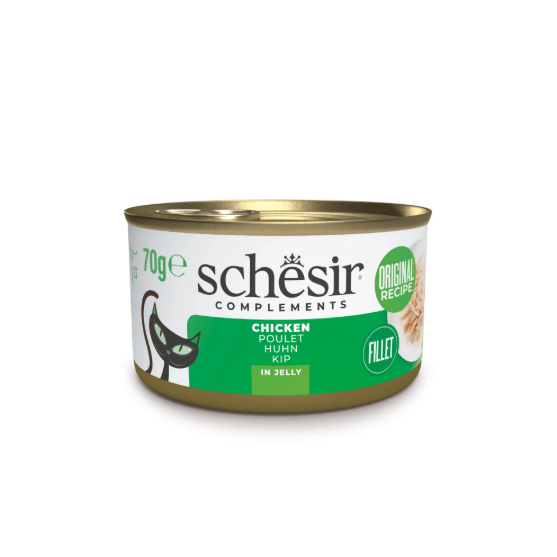 Picture of Schesir Complements Wet Cat Food Chicken Fillet in Jelly  70g  (3-Pack)