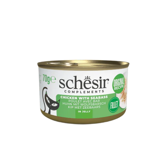 Picture of Schesir Complementary chicken with seabass in jelly 70g  - copy