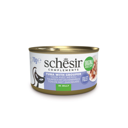Picture of Schesir Complementary Tuna with grouper in jelly 70g   