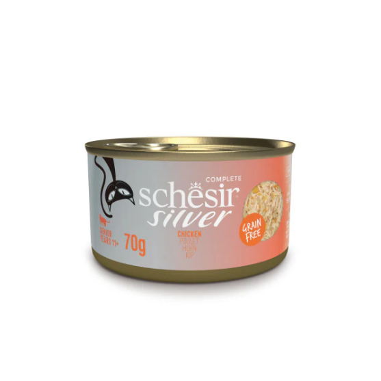Picture of Schesir Senior cat Chicken in broth 70g    