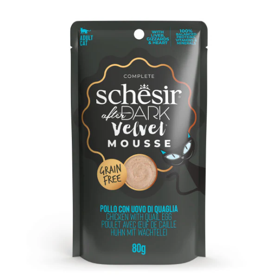 Picture of Schesir Chicken With Quail Egg in mousse sachet 80g 