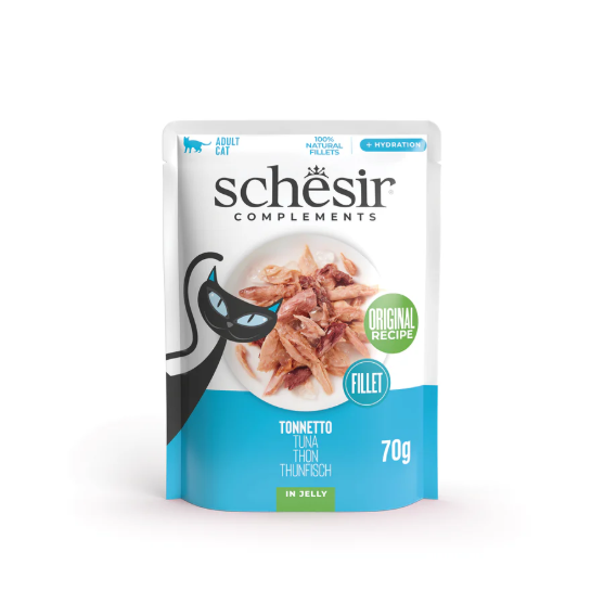 Picture of Schesir Complements Adult Wet Cat Food - Tuna in Jelly 70g  (12/pack)