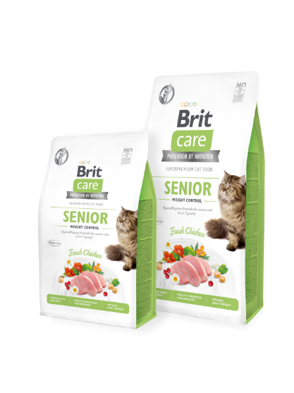 Picture of Brit Care Cat Grain-Free SENIOR AND WEIGHT CONTROL 2kg