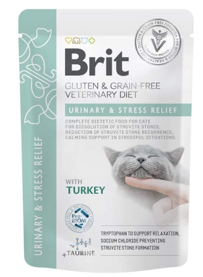 Picture of Brit Veterinary Diet Urinary Stress Wet Food for Cats 85g (12pack)